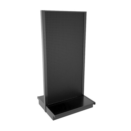 Lozier Gondola Island Display Starter, Black 36W 78H 16D P316T-ST